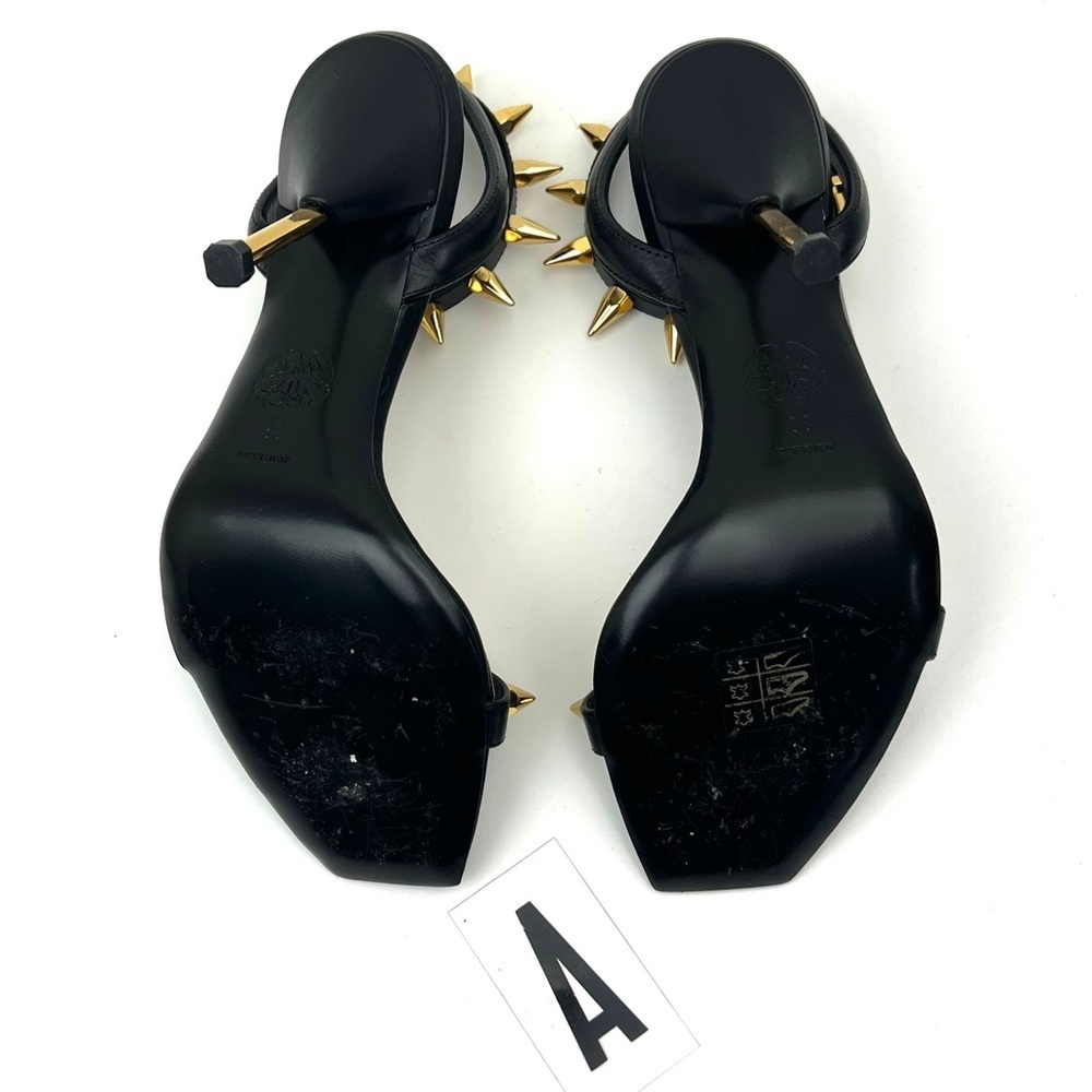 ALEXANDER MCQUEEN Punk Stud Ankle Strap Sandal sz 8 - Picture 13 of 14